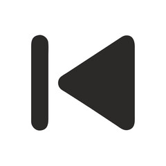 Previous Button Skip Backward Icon Design