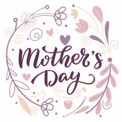 happy mother's day vector illustration