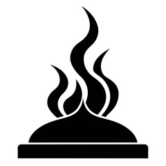 black and white factory smoke stack icons