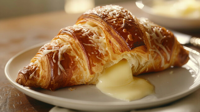 Warm, Cheesy Croissant Straight from the Bakery
