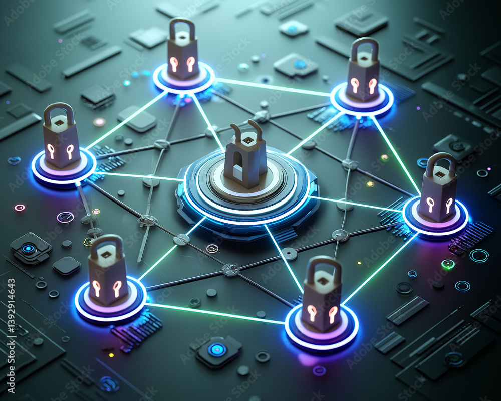 Poster critical infrastructure communication protection security cyber. encrypted communication network rep