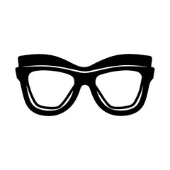 Fototapeta premium Glasses eyewear eyeglasses spectacles vision optical fashion accessory eye care style silhouette