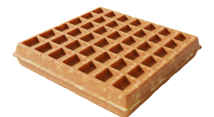 Wooden waffle texture with detailed grid pattern for culinary applications and product design
