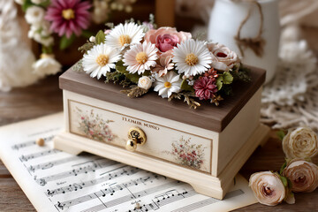 name: floral music box,