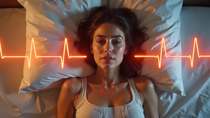 medical concept, double exposure, women's depression, Mental Health Awareness, mental, medicine, stress, copy space,	