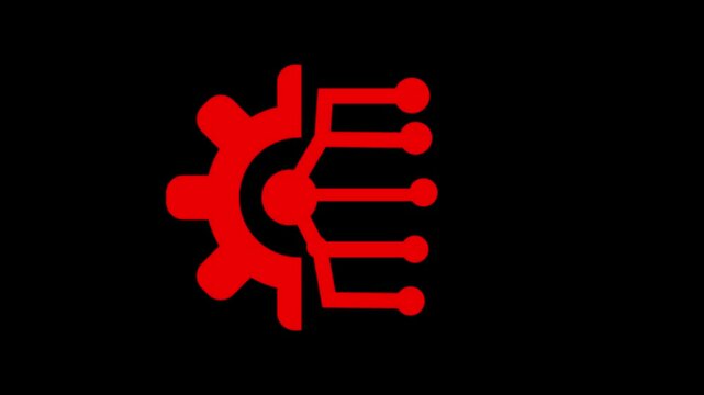 Artificial intelligence AI processor chip icon.AI Processor circuit vector set.Mini AI CPU icon in flat style thin line