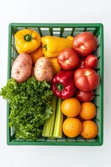 Various mixed fresh organic vegetable in Spring