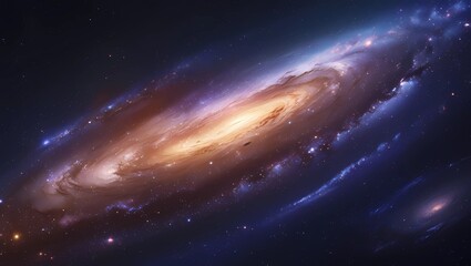 Mesmerizing Spiral Galaxy in Ultra-Realistic Deep Space Scene