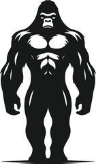 Gorilla animal vector