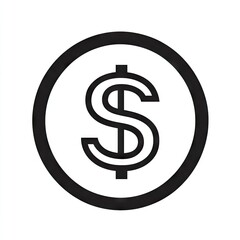 Obraz premium Dollar Sign Icon (1)