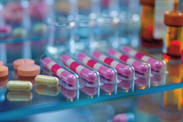 Obraz premium modern pharmaceutical laboratory