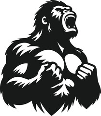 Gorilla animal vector