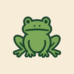 Minimalist Frog Vector Illustration – Simple Line Art SVG & PNG for Cricut and Print