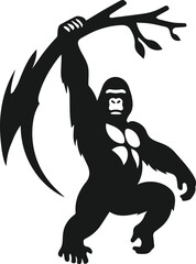 Gorilla animal vector