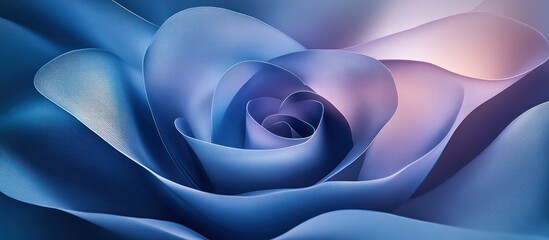 Obraz premium Close-up Blue Rose Petals, Soft Light Background, Abstract Floral Design, Wallpaper
