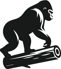 Gorilla animal vector