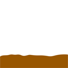 Obraz premium Flat style Brown Soil