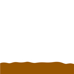 Obraz premium Flat style Brown Soil