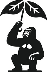 Gorilla animal vector
