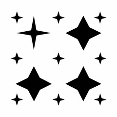 Simple Star Vector Set for Branding.
