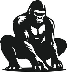 Gorilla animal vector