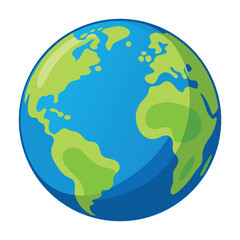 Planet earth illustration vactor with no background