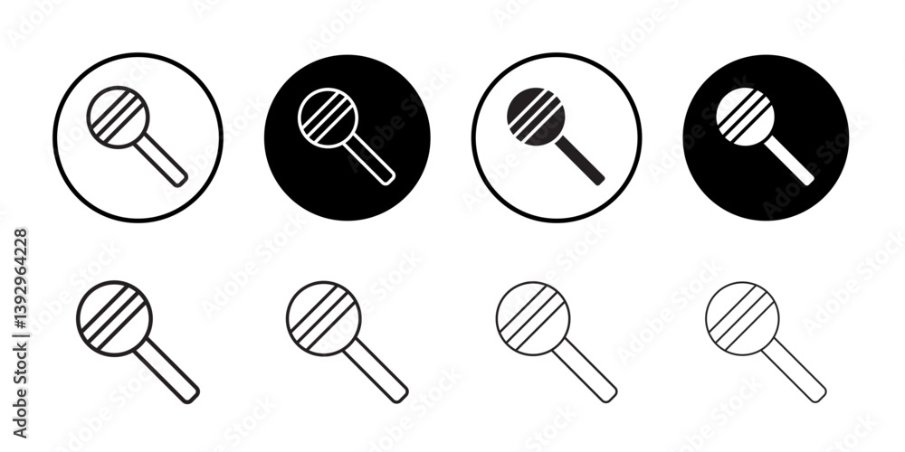 Poster baby rattle icon vector logo set collection for web app ui