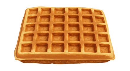 Delicious golden waffle perfect for breakfast brunch or dessert options