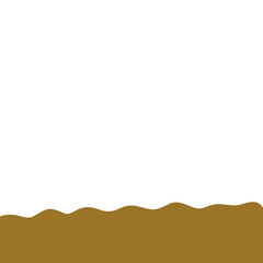 Flat style Brown Soil