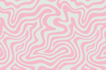 Light Pink Wavy Trippy Lines Background