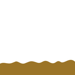 Flat style Brown Soil