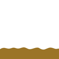 Obraz premium Flat style Brown Soil