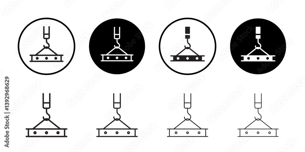 Poster hook icon vector logo set collection for web app ui