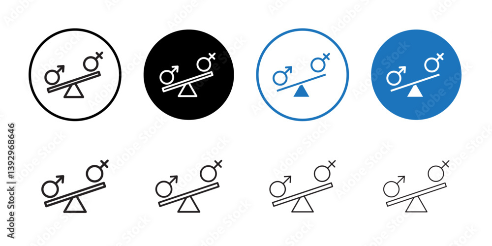 Poster hormone imbalance icon vector logo set collection for web app ui