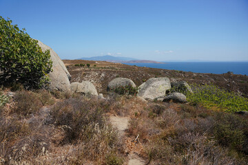 Hill in Avsa Island, Balikesir, Turkiye