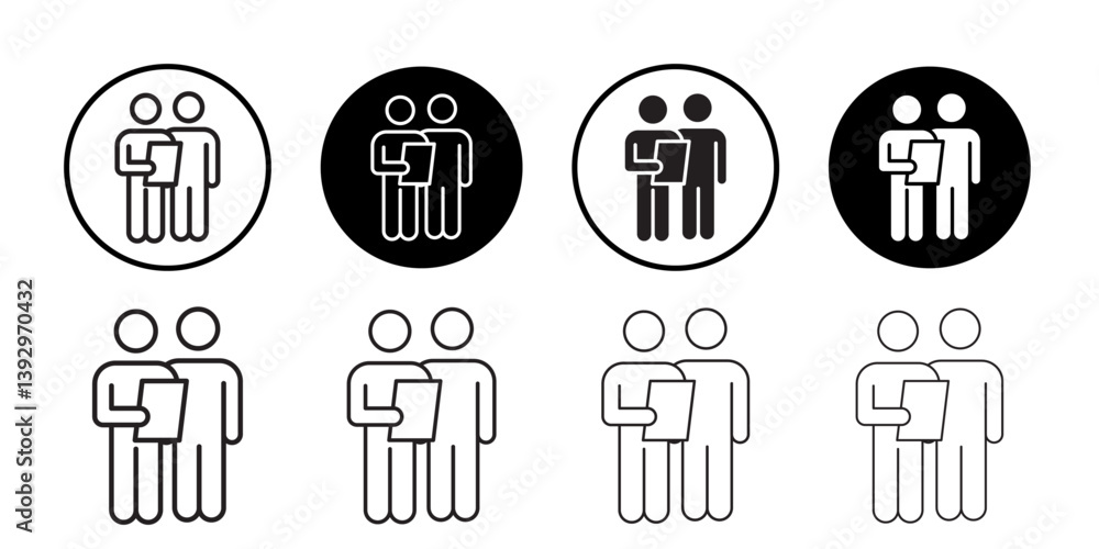 Poster oral survey icon vector logo set collection for web app ui