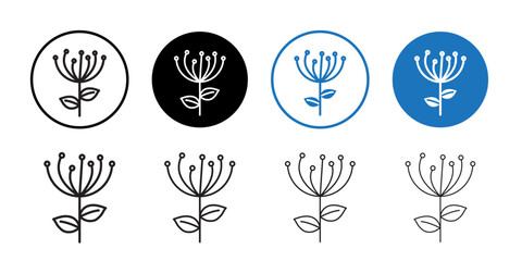 Pollen icon vector logo set collection for web app ui