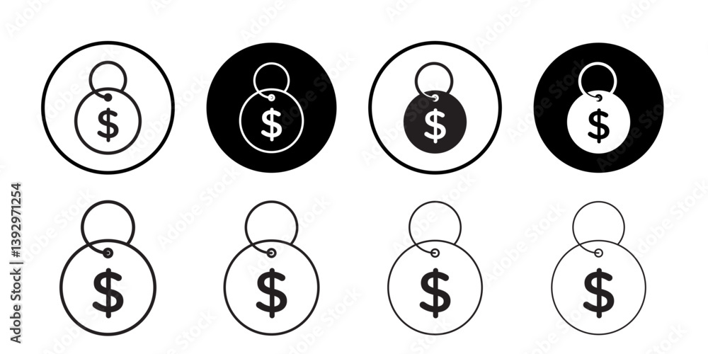 Poster price tag icon vector logo set collection for web app ui