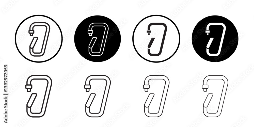 Poster rope hook icon vector logo set collection for web app ui