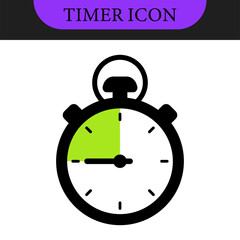 Timer and stopwatch vector icons set. Countdown timer vector icons. Time management. Deadline, punctuality and time management and optimization Countdown 5, 10, 20, 30, 60 minutes. Vector illustration