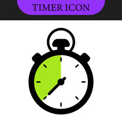 Timer and stopwatch vector icons set. Countdown timer vector icons. Time management. Deadline, punctuality and time management and optimization Countdown 5, 10, 20, 30, 60 minutes. Vector illustration