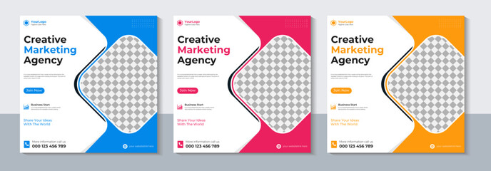 Business Social Media Banner Template, Marketing, Web Banner, Sale, Vector Illustration