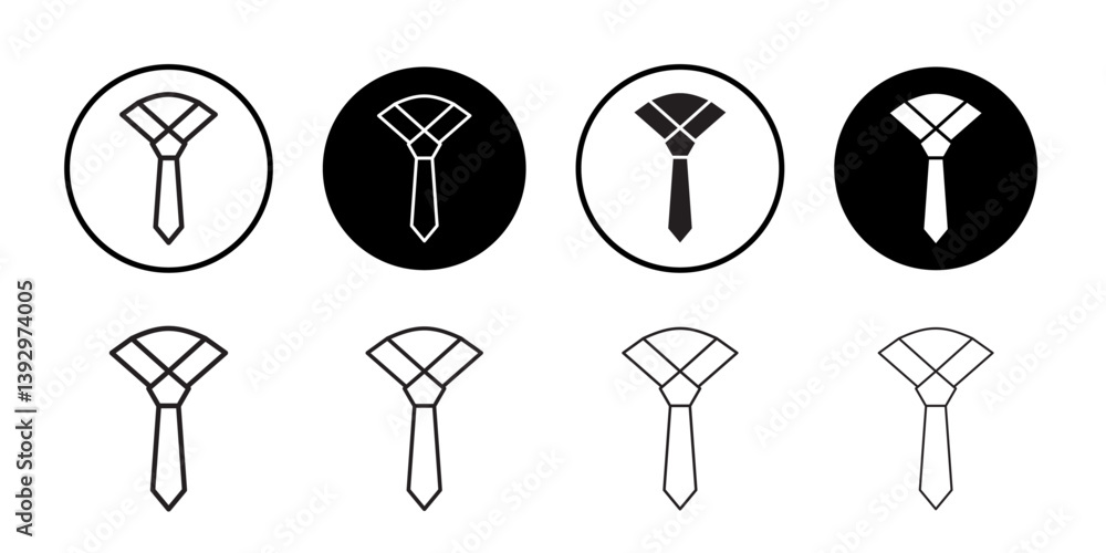 Poster tie icon vector logo set collection for web app ui