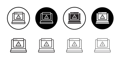 Unauthorized Access icon vector logo set collection for web app ui