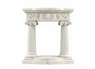 Obraz premium Classical Architecture: Ancient Greek Temple Style Standalone Decoration