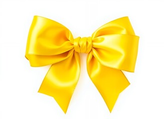 Vivid Yellow Ribbon Bow
