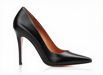 Elegant Fashion Advertisement - Black Stiletto Heel Pumps