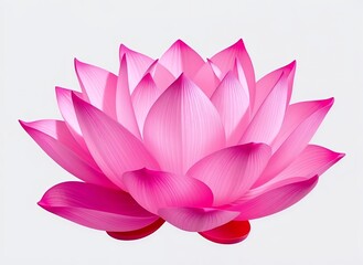 Pink Lotus Flower Illustration