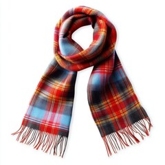 red scarf isolated on white