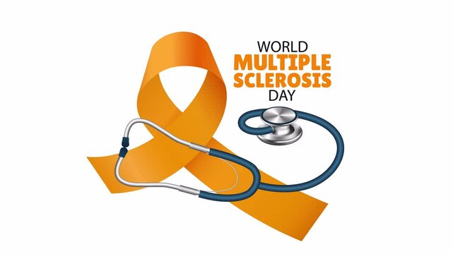 Multiple Sclerosis Awareness Day. Transparent background with alpha channel
